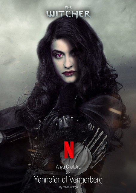 Anya Chalotra plays 'Yennefer' in 'The Witcher'